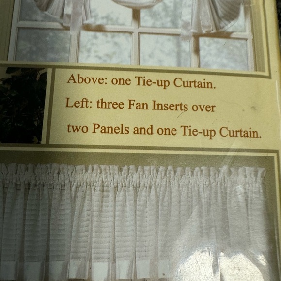NEW Vintage Today's Curtain Stripe Sheer Ivory Panel 60W x 63L  HC International - Picture 6 of 10